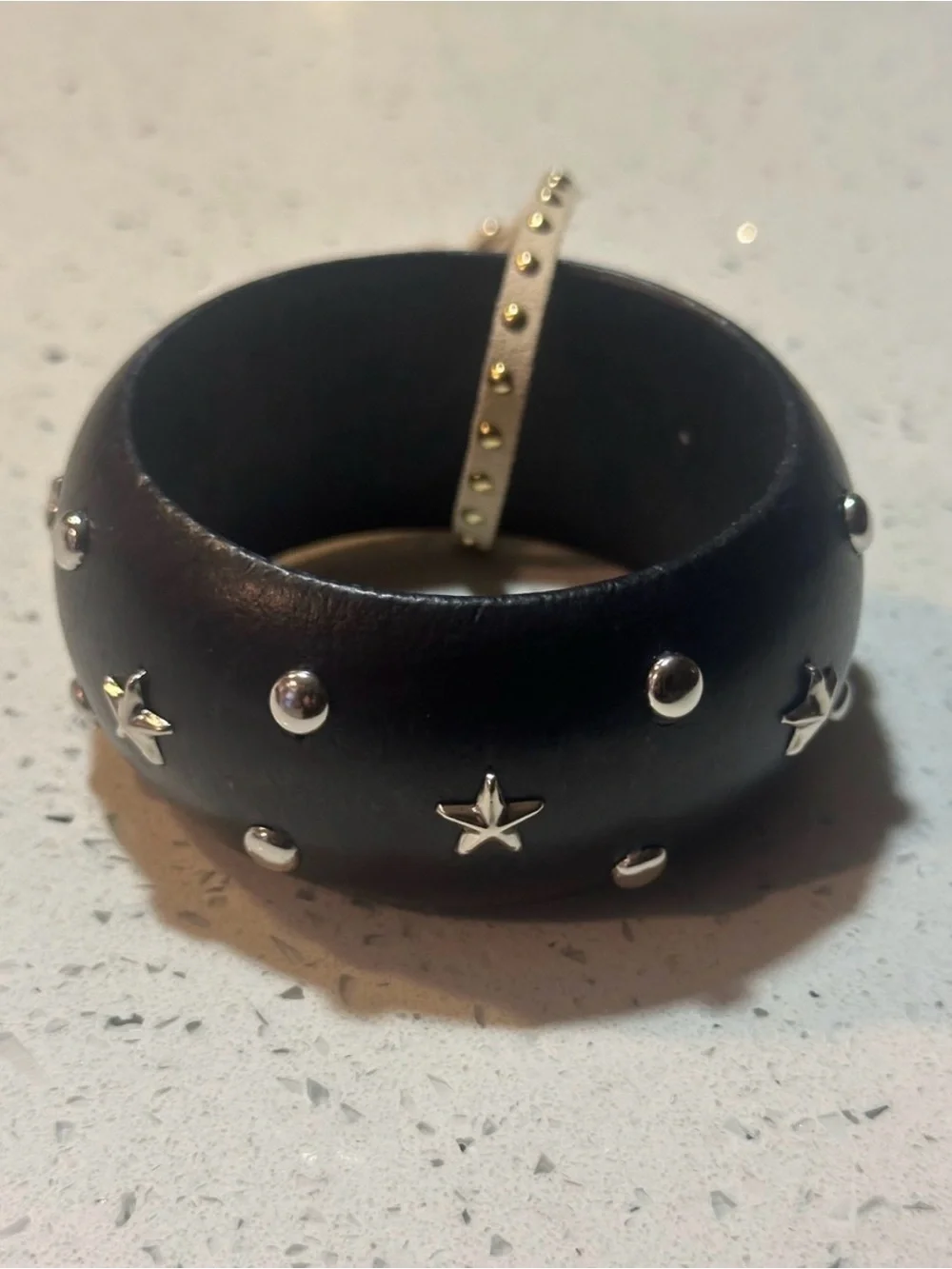 New! Stars & Dots studded wooden bangle bracelet by urban outfitters/ NWT
